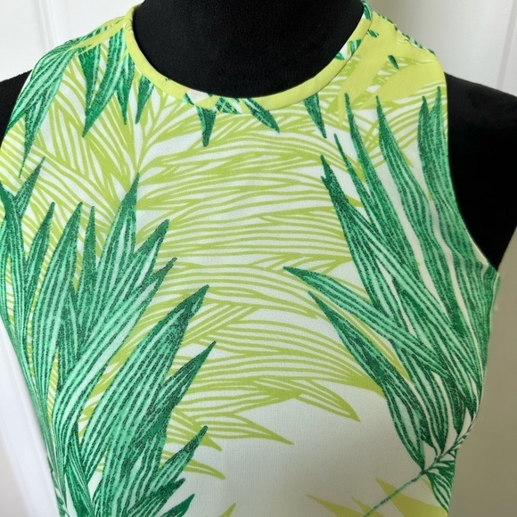 Calvin Klein Leaf sleeveless green Dress size 2 - Picture 5 of 6